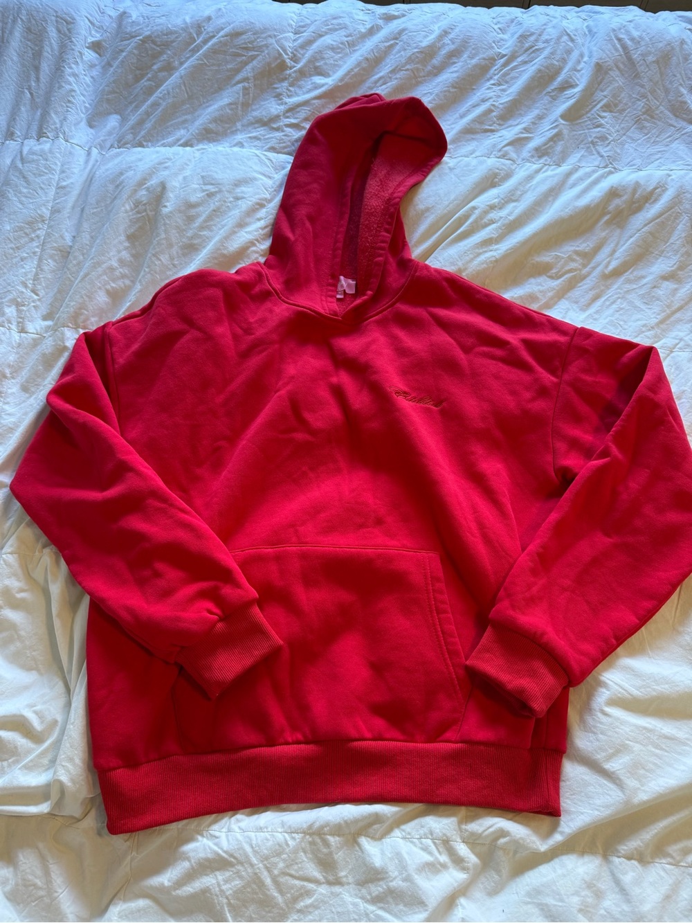 Edikted Bright Red Women's Pullover Hoodie